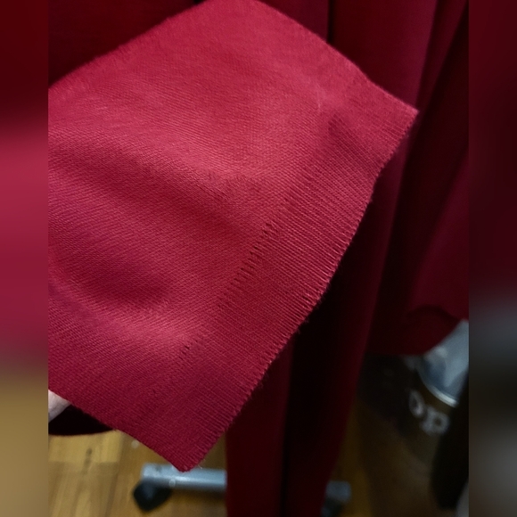 Karen Lessly Burgandy Cardigan Sweater & Pants Large - Picture 9 of 12